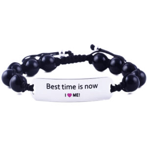 Best time is now, motivational bracelet