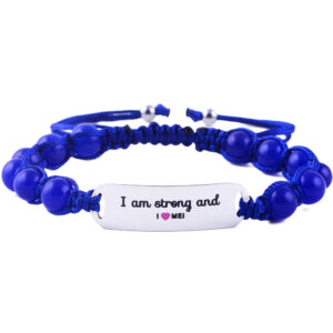 I am strong and I love me, motivational bracelet for children
