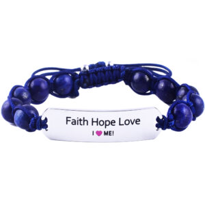 Faith Hope Love motivational bracelet
