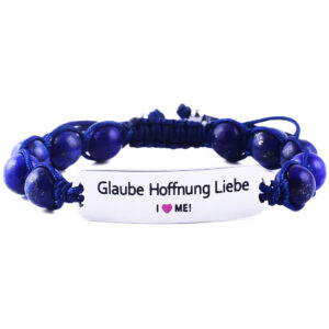 Glaube Hoffnung Liebe, Motivationsarmband