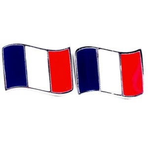 French flag earrings sterling silver