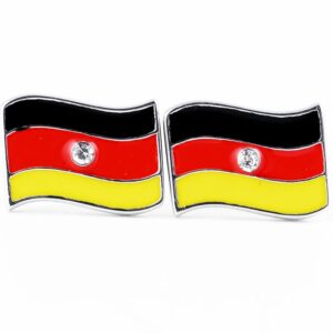 German flag earrings sterling silver