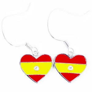 Spanish flag earrings, pendientes con la bandera espanola